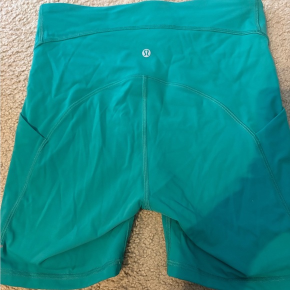 Lululemon Athletica Turquoise Run Thru Shorts - Picture 2 of 6